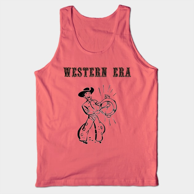 Western Era - Cowboy Calling Lunch Tank Top by The Black Panther